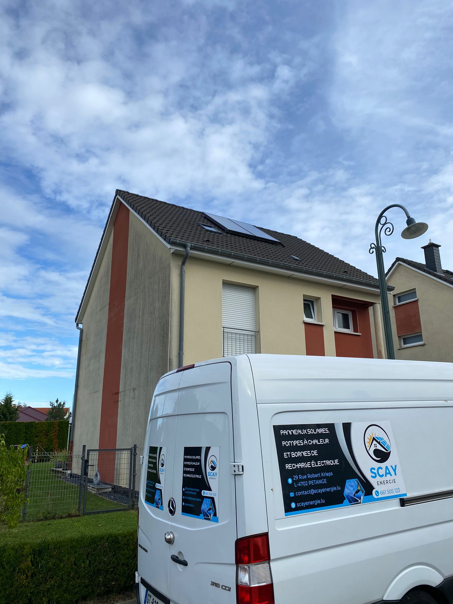 Installation de 35 panneaux solaires à Berdorf au Luxembourg