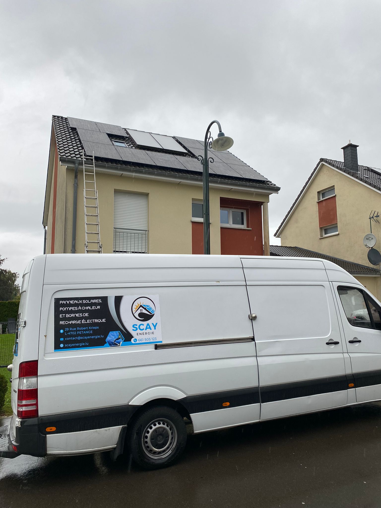 Installation de 35 panneaux solaires à Berdorf au Luxembourg